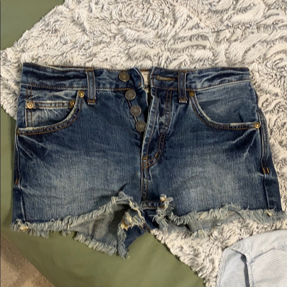 Free People Jean shorts